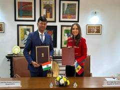 
      
      India, Moldova sign MoU on training programmes for diplomats
      
      