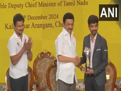 
      
      Tamil Nadu CM Stalin felicitates world chess champion D Gukesh
      
      