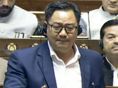 
      
      Rijiju defends Amit Shah's remarks amid Opposition protest
      
      