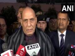 
      
      Defence Minister Rajnath Singh meets two injured BJP MPs  
      
      