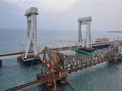 
      
      Country's first vertical lift sea bridge Pamban Bridge completed
      
      