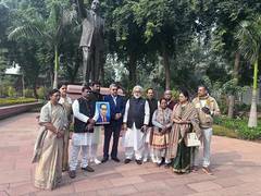 
      
      TMC MPs stage protest against HM Shah at Prerna Sthal
      
      