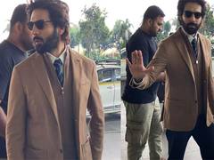 
      
      Kartik Aaryan turns heads in formal wear at Mumbai airport
      
      