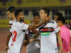 
      
      NorthEast United FC take spoils with 5-2 win against Hyderabad
      
      