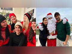 
      
      Vicky-Katrina celebrate cozy Christmas with family and Santa
      
      