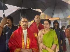 
      
      Tamil Nadu Governor RN Ravi visits Tirupati Balaji temple 
      
      