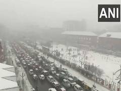 
      
      Summer capital Srinagar welcomes first snowfall of the season
      
      