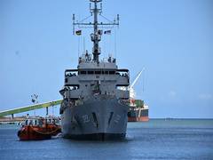 
      
      INS Sarvekshak arrives at Port Louis for hydrographic survey
      
      