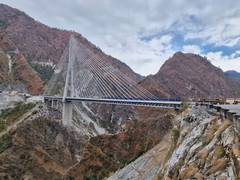 
      
      Indian Railway run Successful Train trials on Katra-Reasi section
      
      