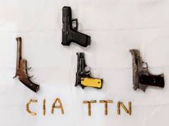 
      
       Punjab police arrest five gang members, seize arms
      
      