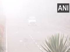 
      
      Fog layer blankets over many regions of northwest India, visibili
      
      