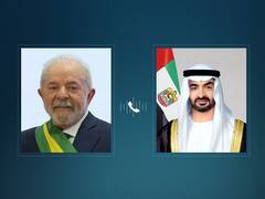 
      
      UAE, Brazilian Presidents discuss bilateral relations in phone ca
      
      