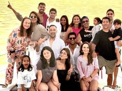 
    Alia, Ranbir pose with family on a yacht in Thailand
    