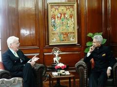 
      
      EAM Jaishankar meets former Iceland President
      
      