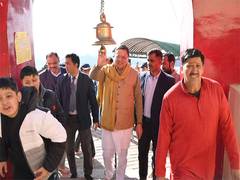 
      
      Uttarakhand CM Dhami offers prayers at Surkanda Devi temple 
      
      
