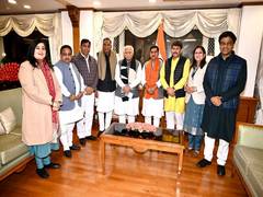 
      
      Delhi BJP MPs meet Union Minister Manohar Lal Khattar
      
      