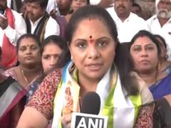 
      
      BRS MLC Kavitha demands Centre to conduct caste census
      
      