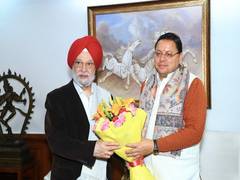 
      
      Uttarakhand CM meets Union Minister Hardeep Puri
      
      