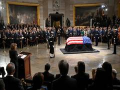 
      
      All living former presidents present at Jimmy Carter's funeral
      
      