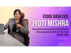 
      
      Jyoti Mishra, Honored as International Software Development CEO 
      
      