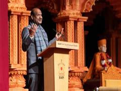 
      
      Om Birla visits BAPS temple in UK
      
      
