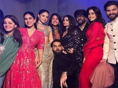 
    Ananya Panday shares pics from friend's wedding featuring Janhvi 
    