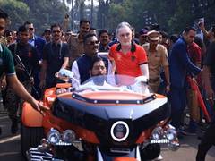 
      
      Maharashtra Dy CM Shinde attends ‘Autofest-2025’ in Thane
      
      