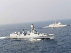 
      
      French carrier strike group conducts air-sea manoeuvres 
      
      