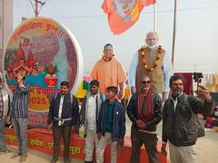 
      
      Millions flock to Mahakumbh for holy dip, selfies with Modi-Yogi
      
      