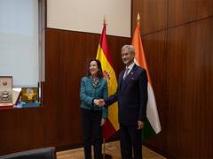 
      
      EAM Jaishankar meets Spanish Defense Minister in Madrid
      
      