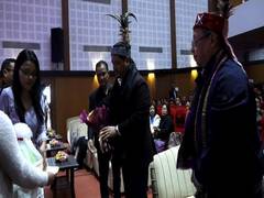 
      
      Meghalaya CM Sangma hands over M-Tab to students 
      
      