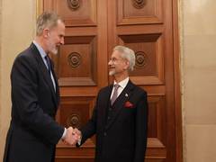 
      
      EAM Jaishankar meets King Felipe VI of Spain
      
      