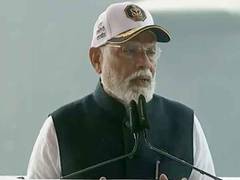 
      
      PM Modi commissions three 'Made in India' Naval combatants
      
      