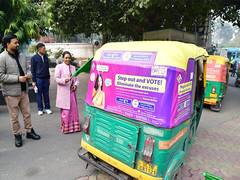 
      
      Delhi CEO launches auto fleet for voter awareness campaign
      
      