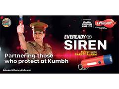
      
      Maha Kumbh Police Equipped with Eveready Siren Torches 
      
      