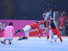 
      
      Unstoppable Indian women storm into quarter-finals 
      
      