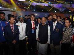 
      
      Sudhanshu Mittal honours artists inaugural Kho Kho WC 2025
      
      