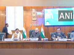 
      
      MP CM attends in review meeting chairs by Shah on criminal laws
      
      