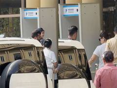 
      
      Kareena visits Saif in hospital with sons Jeh, Taimur
      
      