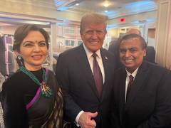 
      
      US: Nita, Mukesh Ambani meet President-elect Trump ahead
      
      