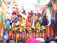 
      
      U'khand CM holds roadshow ahead of municipal polls 
      
      