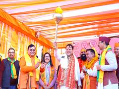 
      
      Uttarakhand CM Dhami holds public meeting in Udham Singh Nagar
      
      