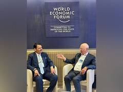 
      
      Maharashtra CM Devendra Fadnavis meets WEF founder
      
      