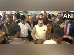 
      
      Gautam Adani performs 'Seva' at ISKCON camp
      
      