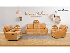 
      
      Royaloak Furniture Unveils the Verona Italian Leather Recliner
      
      