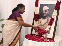 
      
      President Murmu pays tribute to Subhas Chandra Bose 
      
      