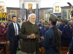 
      
      Prime Minister Narendra Modi interacts with students
      
      