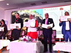 
      
      Governor of Maharashtra Releases Postage Stamp 
      
      