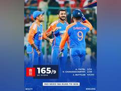 
      
      India's bowling brilliance restricts England to 165/9 in Chennai 
      
      
