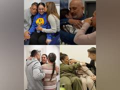 
      
      Freed Israeli hostages reunite with families
      
      
